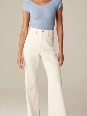 High-Rise White Flare Jeans J Crew for Women